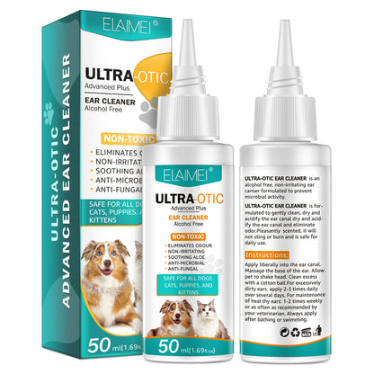 Pet Ear Cleaner — Gentle Formula for Cats & Dogs (50ml)