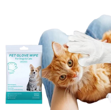 Pet Grooming Gloves & Cleaning Wipes — Cats & Dogs