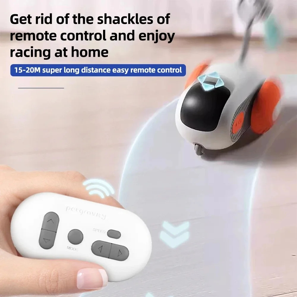 Smart Interactive Cat Toy — Auto & Remote Control