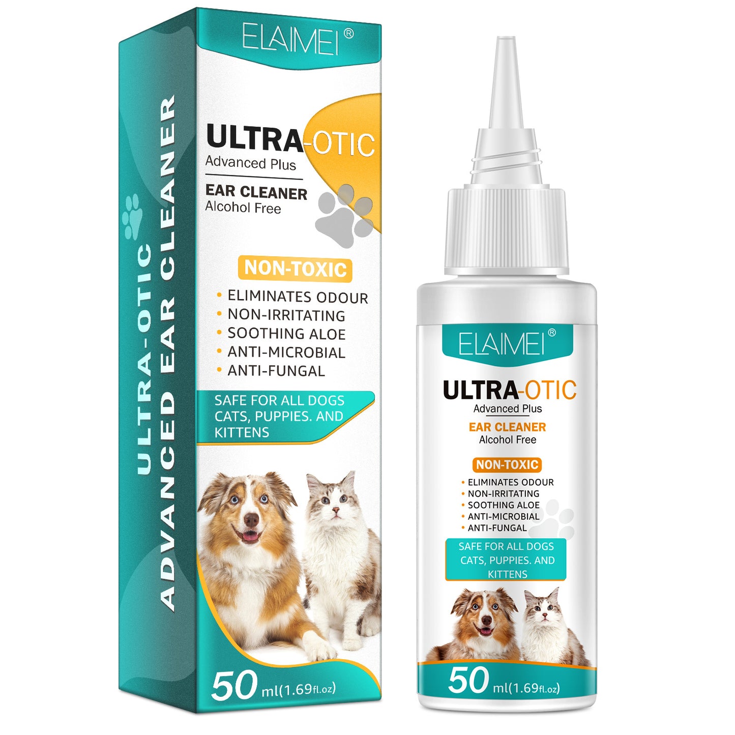 Pet Ear Cleaner — Gentle Formula for Cats & Dogs (50ml)