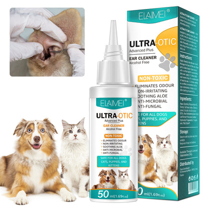 Pet Ear Cleaner — Gentle Formula for Cats & Dogs (50ml)