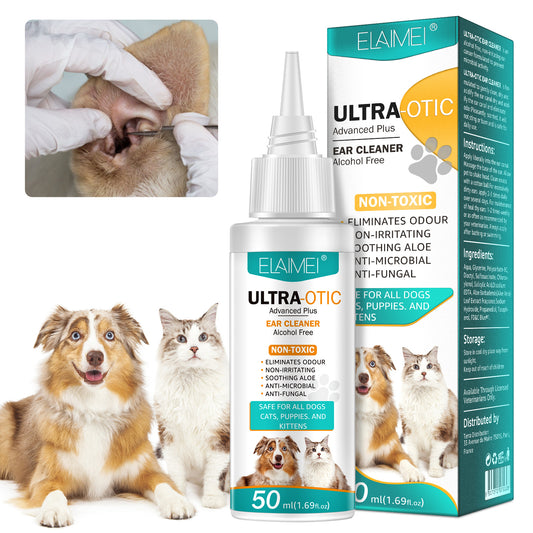 Pet Ear Cleaner — Gentle Formula for Cats & Dogs (50ml)